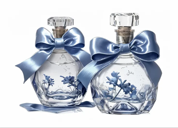 perfume bottles with bow