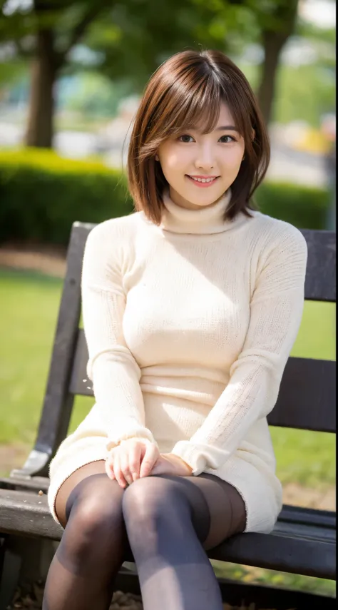 ulzzang-6500-v1.1, (raw photo:1.2), (photoreal), beautiful details, (genuine: 1.4), a naive 33 year old wife、((wearing a high ne...