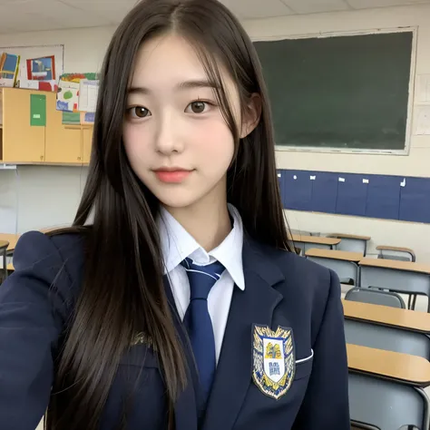 High school student in school uniform, Normal  