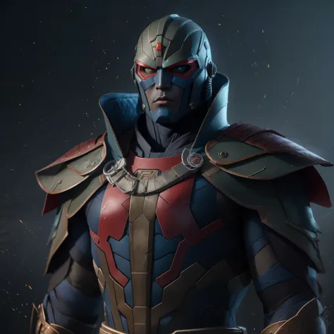 DC comics, Martian Manhunter, in samurai armor, photo-realistic, octane render, unreal engine, ultra-realistic