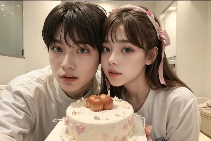 hay dos personas que posan para una foto con un pastel, foto de perfil, Happy Birthday, Jung Jaehyun, Lalisa Manobal, tzuyu de dos veces, bae suzy, jennie rosa negro, kim doyoung, 😭 🤮 💕 🎀, ellos son hermanos, ❤🔥🍄🌪, exclusivo, ✨🕌🌙, imagen de perfil