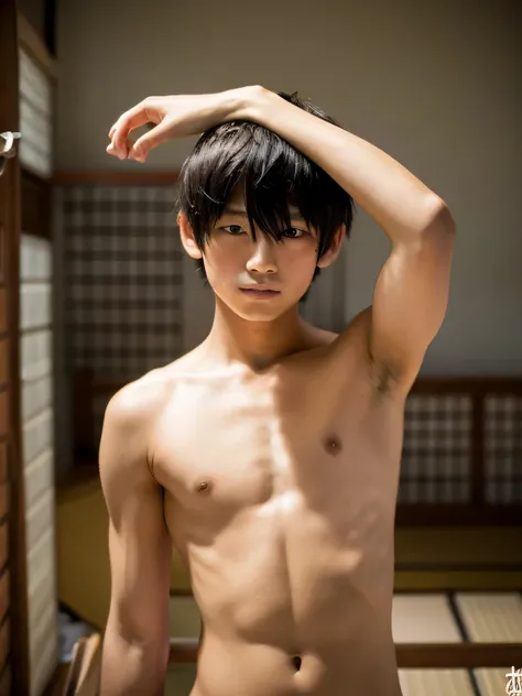 15 year old japanese naked boy　boy　whole body