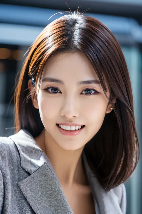 highest resolution, 4K, masterpiece: 1.3), A Japanese, photo of a lady, Sexy: 1.1, beautiful eyes, slender figure, realistic teeth, double eyelids, whole body, best quality, detailed, business suit, in office