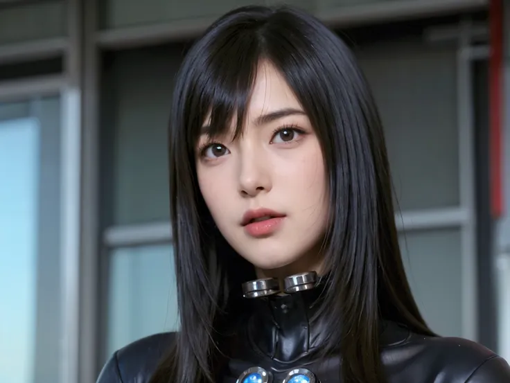 reika shimohira、gantz、reika shimohira、beautiful face、1 girl、big breasts、elegant adult woman、beautiful woman、gantz suit、outstandi...