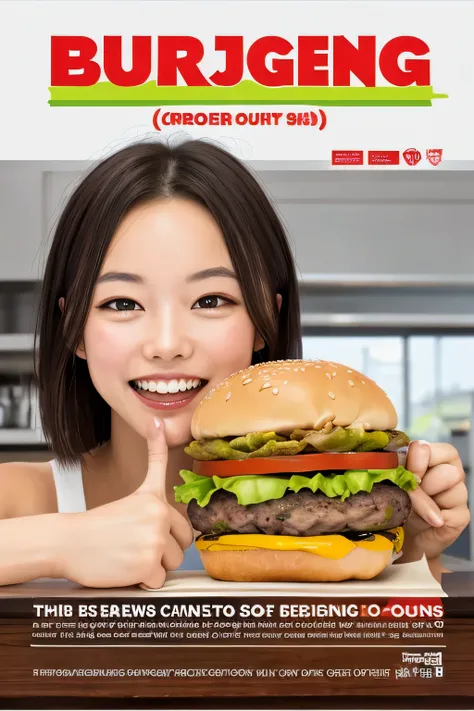 Burger promotion poster