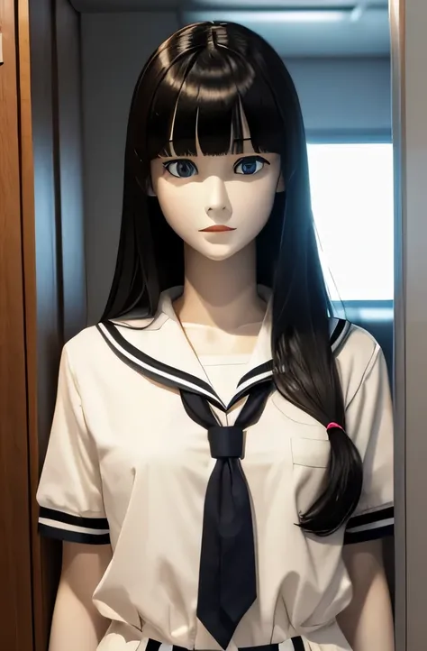 1 full body mannequin,That mannequin is Erika Ikuta.,That mannequin is 40 years old.,mannequin color&#39;my face is white.,mannequin color&#39;The body is pure white.,That mannequin has a thin and small face..,The mannequin has black hair(very flat straigh...