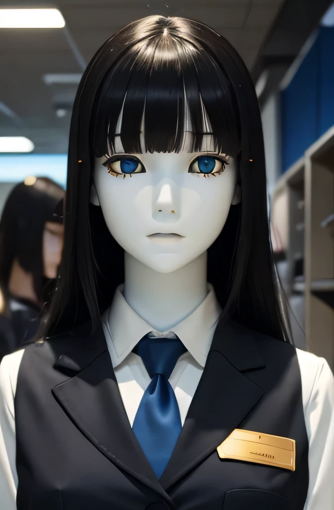 1 full body mannequin,That mannequin is Erika Ikuta.,That mannequin is 40 years old.,mannequin color&#39;my face is white.,mannequin color&#39;The body is pure white.,That mannequin has a thin and small face..,The mannequin has black hair(very flat straigh...