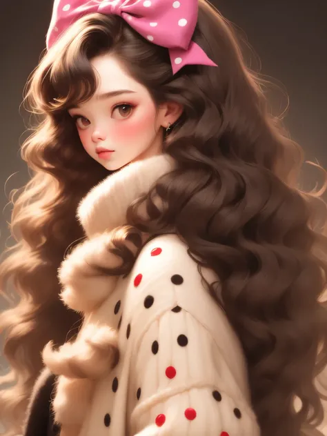 (masterpiece, best quality:1.2),a beautiful girl，skin detail processing，the eyes are finely described，delicate hair，wavy long ha...