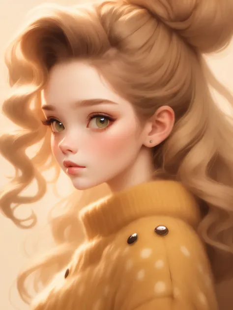 (masterpiece, best quality:1.2),a beautiful girl，skin detail processing，the eyes are finely described，delicate hair，ponytail，gre...