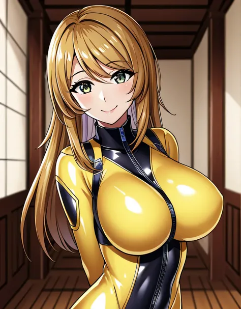 (big breasts:1.5),shiny,hair,((alone)),((masterpiece)),((highest quality)),perfect anatomy,slim waist,perfect image,8K UHD,(beautiful and fine eyes:1.3),highly detailed face,Are standing,(Upper body:1.1),(look ahead:1.1),back arm,super detailed,disorganize...