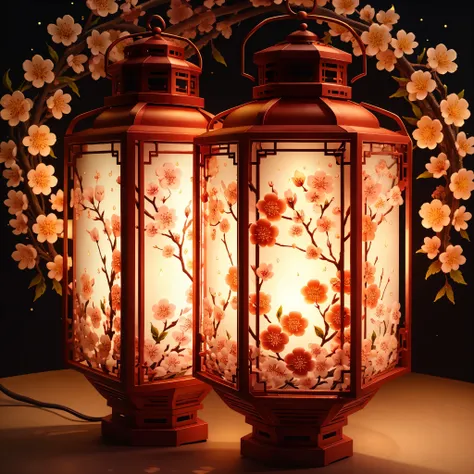 bestquality,4k,highres,masterpiece:1.2,ultra-detailed,realistic,portraits,lantern,goldenglow,softshadows,crimsoncolors,nighttime...