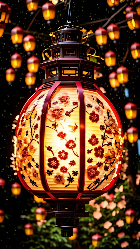 mechanical lanterns inspired by the lantern festival: a fusion of traditional design and futuristic technology. these lanterns a...