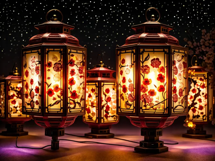 Mechanical lanterns inspired by the Lantern Festival: a fusion of traditional design and futuristic technology. These lanterns are crafted with intricate details, incorporating gears and mechanisms that bring them to life. Their vibrant colors, customizabl...