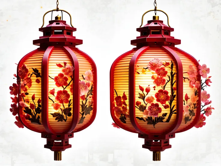 mechanical lanterns inspired by the lantern festival: a fusion of traditional design and futuristic technology. these lanterns a...