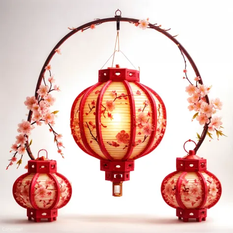 mechanical lanterns inspired by the lantern festival: a fusion of traditional design and futuristic technology. these lanterns a...