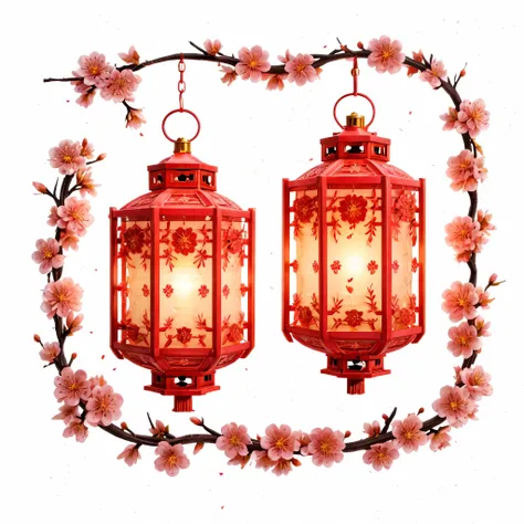 mechanical lanterns inspired by the lantern festival: a fusion of traditional design and futuristic technology. these lanterns a...