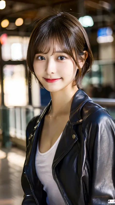 (masterpiece:1.3), (8K, Photoreal, Raw photo, best image quality: 1.4), Japanese high school girl、(random hairstyle:1.2)、cleavage:1.4、super detail face、eye for details、double eyelid、sharp focus:1.2、Beautiful woman:1.4、light brown hair、highest quality、maste...