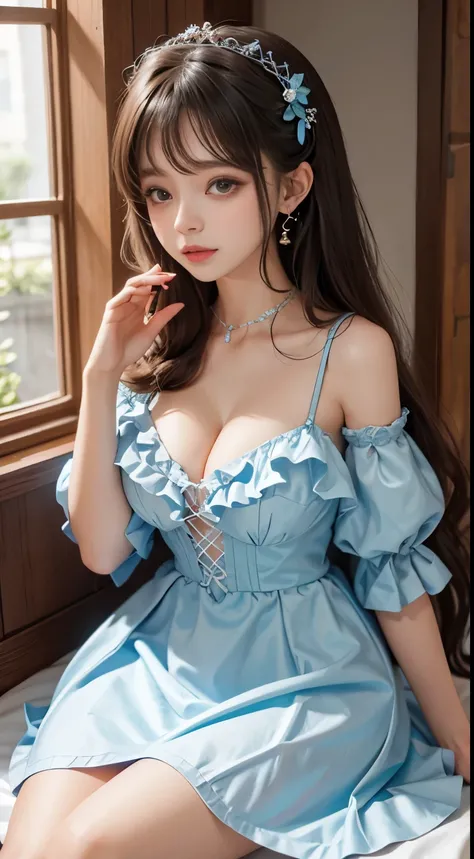 Cleavage Enhancement Micro Mini dress ,one girl,beautiful dreamer,shunshine