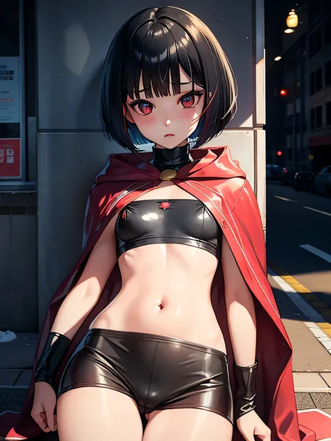 Super energetic elementary school girl  , masterpiece, highest quality, abstract, psychedelic, neon, (honeycomb pattern), (creative:1.3), fantasy 00d、Spreading black hair、bob cut with trimmed ends、flat chest、Thin crotch、lolicon、Kneel on the sidewalk、belly ...