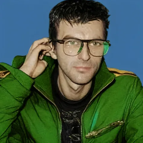 arafed man in a green jacket and glasses posing for a picture, tomasz strzalkowski, andrey surnov, radoslav svrzikapa, guren lagan, bogdan rezunenko, avatar image, christian macnevin, andrei tarkovski, pavel shvedov, michal, james daly, irish youtuber