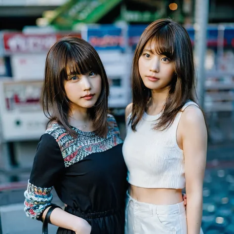 perfect girl、identical twin sisters