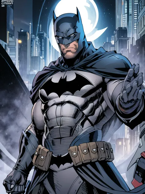 1 hombre, Solo, primer plano de vaquero de Ben Affleck como Batman, alto, pedazo, Muscular, a granel, hombro ancho, Realista, dark gray mask, traje gris sucio oscuro, brazos gris oscuro, guantes negros, Mejor calidad, obra maestra, high resolution:1.2, cap...