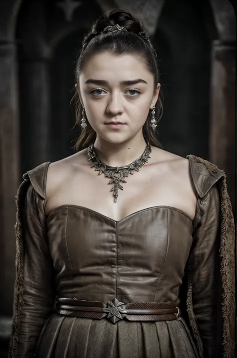 foto raw, raw photograph of maisie williams, arya stark, extremely gorgeous lady, arya stark played by maisie williams, queen ar...