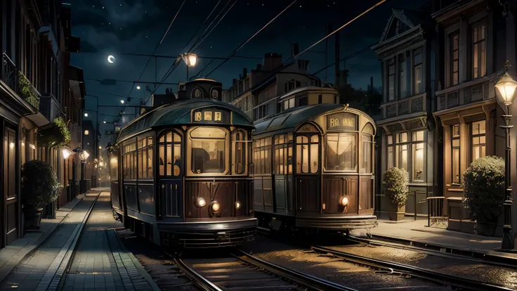 An enchanting summer night in a city where only half-naked women live and glowing streetcars without drivers glide along the tracks. A city with houses in the style of the historic buildings of Brussels, houses known from the paintings of René Magritte