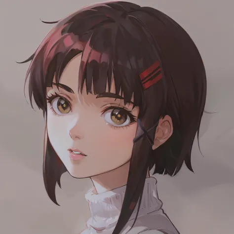 garota de anime com uma tesoura no cabelo, Kuvshinov Ilya, Ilya Kuvshinov style, kuvshinov, digital art Ilya Kuvshinov, Estilo de arte : Ilya Kuvshinov, retrato estilo anime, breathtaking Ilya Kuvshinov, ( Ilya Kuvshinov ), Ilya Kuvshinov face, lain iwakur...