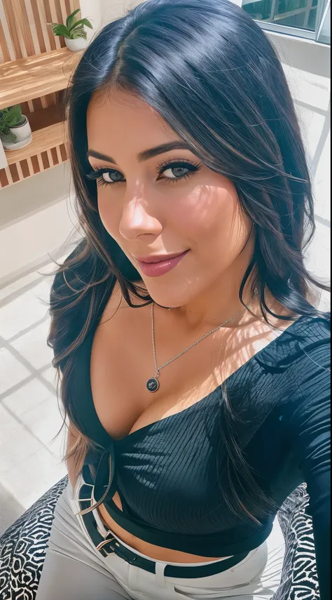 a close-up of a woman in a black blouse and white pants, fernanda suarez, malika favre, lorena avarez, Mulher de 30 anos de Cuba, looks like fabiula nascimento, powder Nándor Katona, Mulher de 3 0 anos, mulher de 30 anos, Ayahuasca, angelawhite