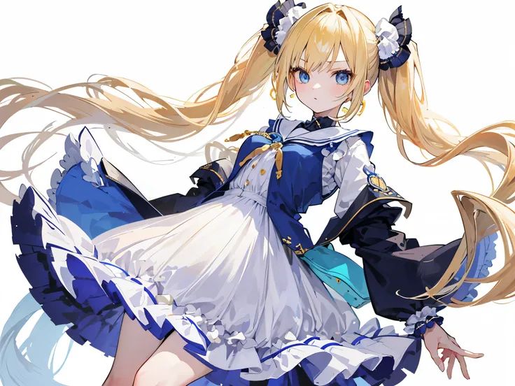 masterpiece, best quality,((1girl,solo))、
pregnant junior high school girl、
blonde-hair-twintail-hair、powerful blue eyes、
Scrunchie decoration on hair、
slender、lanky、leggy、
matanity clothes girl, matanity clothes terms (outerwear, tops, bottoms, accessorie...