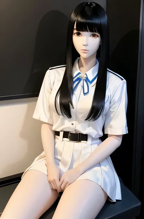 1 full body mannequin,That mannequin is Aya Matsuura.,That mannequin is 45 years old.,mannequin color&#39;The face is pure white.,mannequin color&#39;The body is pure white.,The mannequin has black hair(very flat straight hair,bangs),mannequin is wearing a...