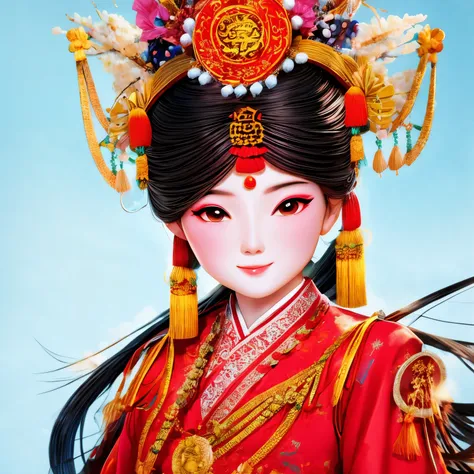 (la best quality,high resolution,super detailed,actual),cantonese opera cartoon characters