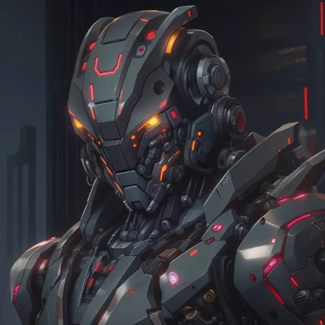 a close up of a robot in a business suit with glowing eyes, cyber business suit, mecha business suit, wears a suit of power armor, cyberpunk robot man, cyberpunk business suit, mech suit, robot suit, stylish cyborg armor, sci - fi suit, beautiful robot cha...