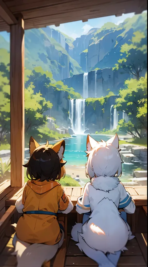 super high resolution, detailed background, World Heritage Site, 6+boys, 6+girls, Happy, joyful, absurdres(Photos of solo travelers)(kemono, furry anthro),