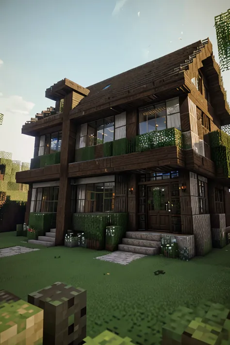 Old house, Minecraft style:

1 Jesse attribute age: old, architecture: Minecraft style, facility: poorly maintained, roof: unevenly tilted, walls: unevenly textured, windows: small, wooden, broken in some places, door: heavy, wooden, creaky, ivy: growing o...