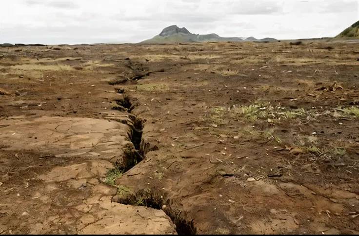 nature and cracked ground