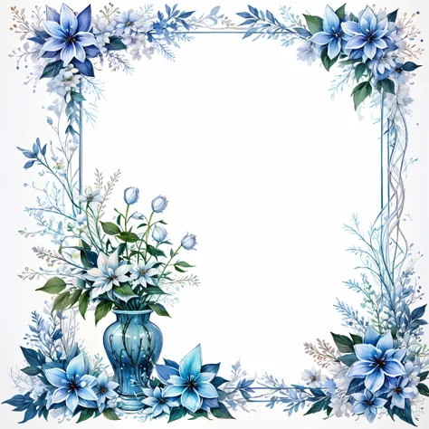 winter frame,blue bow,blue bowtie,blue flower,blue rose,blue theme,border,bouquet,camellia,daisy,floral background,flower,hibisc...