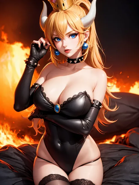 ((high detailed, best quality, 4k, masterpiece, hd:1.3)), ((best quality)), (((HD))), (((8k))), (ultraDH), (ultra HD), Princess Daisy, blue eyes, BREAK blue eyes, seductive, attractive, smooth anime cg art, 36C breasts, long legs, vivid colors, detailed di...