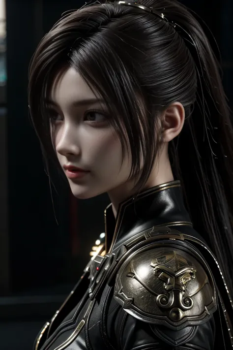 Game art，The best picture quality，Highest resolution，8K，(A bust photograph)，(Portrait:1.5)，(Head close-up)，(Rule of thirds)，Unreal Engine 5 rendering works， (The Girl of the Future)，(Female Warrior)， 
20岁少女，An eye rich in detail，(Big breasts)，优雅高贵，冷漠，勇敢的，
...