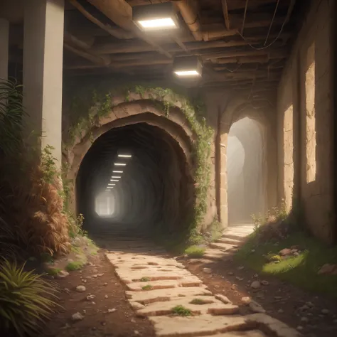 realistic ultradetailed underground corridors in an anthill, High quality photo, ultra high res, (photorealistic:1.4), cinema lighting, insanely detailed, hyper realistic, intricate design, fine details, octane render