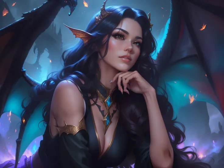 a close up of a woman with a dragon on her shoulder, extremely detailed artgerm, fantasy art style, artgerm portrait, in style of artgerm, aly fell and artgerm, drawn in the style of artgerm, artgerm detailed, artgerm lau, in the style artgerm, ! dream art...