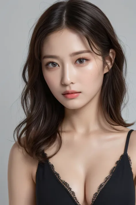 ((highest quality, 8k, masterpiece: 1.3)), sharp: 1.2, perfect body beauty: 1.4, slim abs: 1.2, ((layered hairstyles, big breasts: 1.2)), (black underwear: 1.1) , Wet: 1.5, Highly detailed face and skin texture, fine eyes, double eyelid, looking at camera
