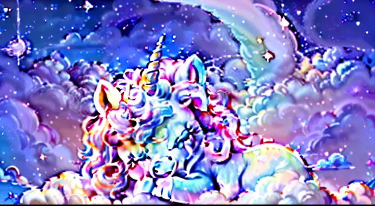 cute unicorn wallpaper hd cute unicorn pictures, in the style of dreamy surrealism, a pink cartoon unicorn on a cloud, in the style of dreamscape portraiture, close-up, in the style of animated gifs, softly luminous,disney animation --ar 16:9