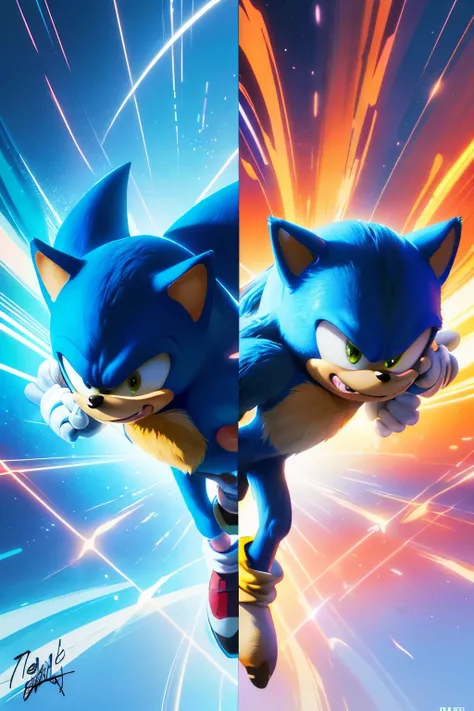 Digital Illustration of Sonic the Hedgehog in a T-pose,
(Iconic video game character: Sonic the Hedgehog),
(T-pose Stance: showcasing Sonics signature confidence),
(Bright and vibrant colors: Sonics iconic red and white fur),
(Sharp and detailed lines, ref...