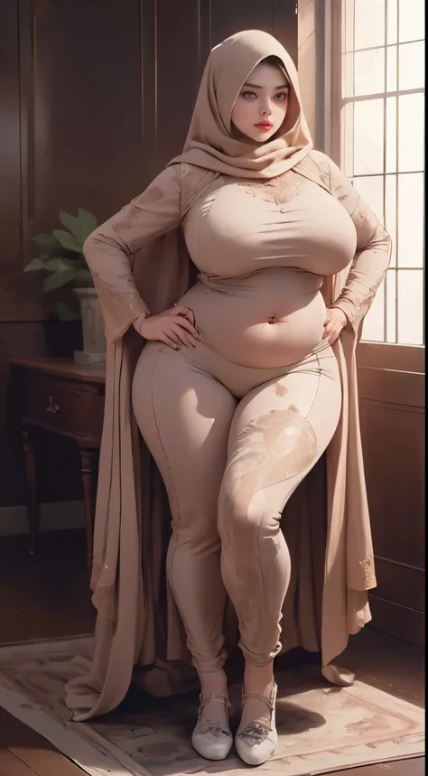 ((best quality)), ((masterpiece)), (detailed), perfect face, araffe woman thick and thight long pants posing for a picture, curvy model,, curvy hourglass figure, sexy longest hand t-shirt, thicc, beautiful full body shot, soft curvy shape, in a longest han...