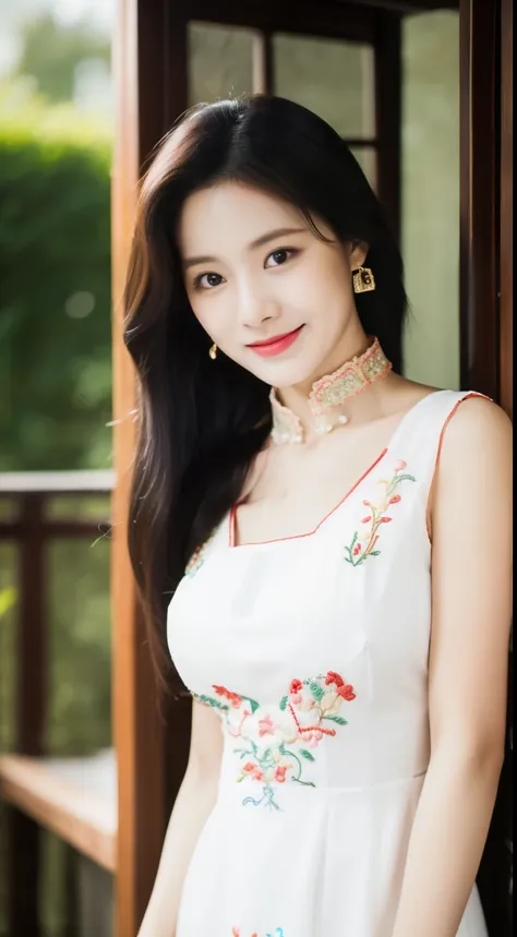 ulzzang-6500-v1.1,(Masterpiece, BestQuality:1.3),(Top image quality,8K:1.3),Realistic high-quality photos,top-quality,Real, Photorealistic, 8K, japanese, Delicate beautiful girl，Very nice atmosphere with sparkling eyes，20yo, Attractive eyes and moist lips，...