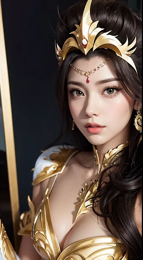 Masterpiece, Highest Quality, Ultra-Detailed, Hyper-Real, ((seiya)), a woman,Perfect Face, FOTO FRONTAL, cinematic lighthing, full body, (Realistic), (home)