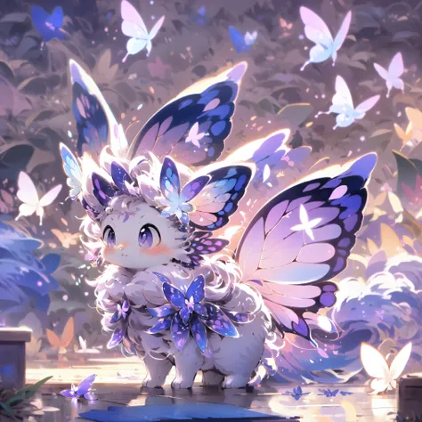 butterfly fairy,simple background,purple background