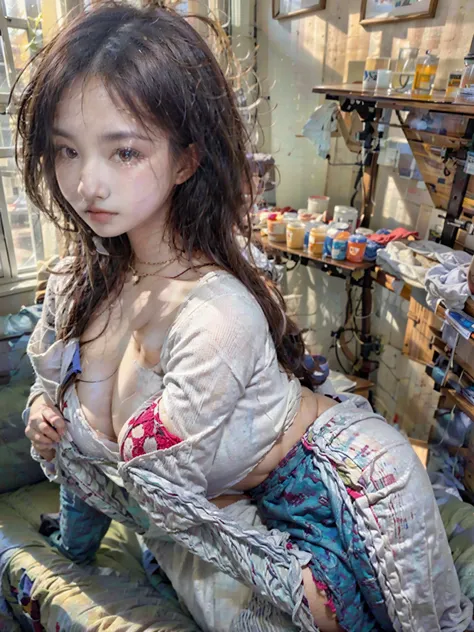 ULZZANG-6500-v1.1, (RAW PHOTO:1.2), (photot-REALISTIC，:1.4), beautiful detailed girls, highly detailed eyes and faces, Beautiful Detailed Eyes, s ridiculous, unbelievably ridiculous, Huge File Size, Super Detailed, Highres, very detail, sthe highest qualit...